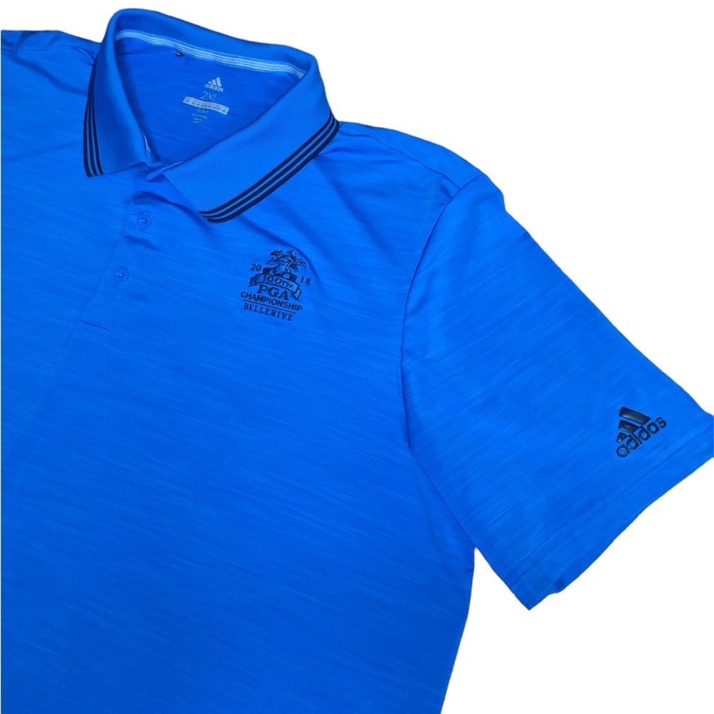 Adidas Golf Polo Men's Size 2XL Short‎ Sleeve Performance Golf PGA Bellerive